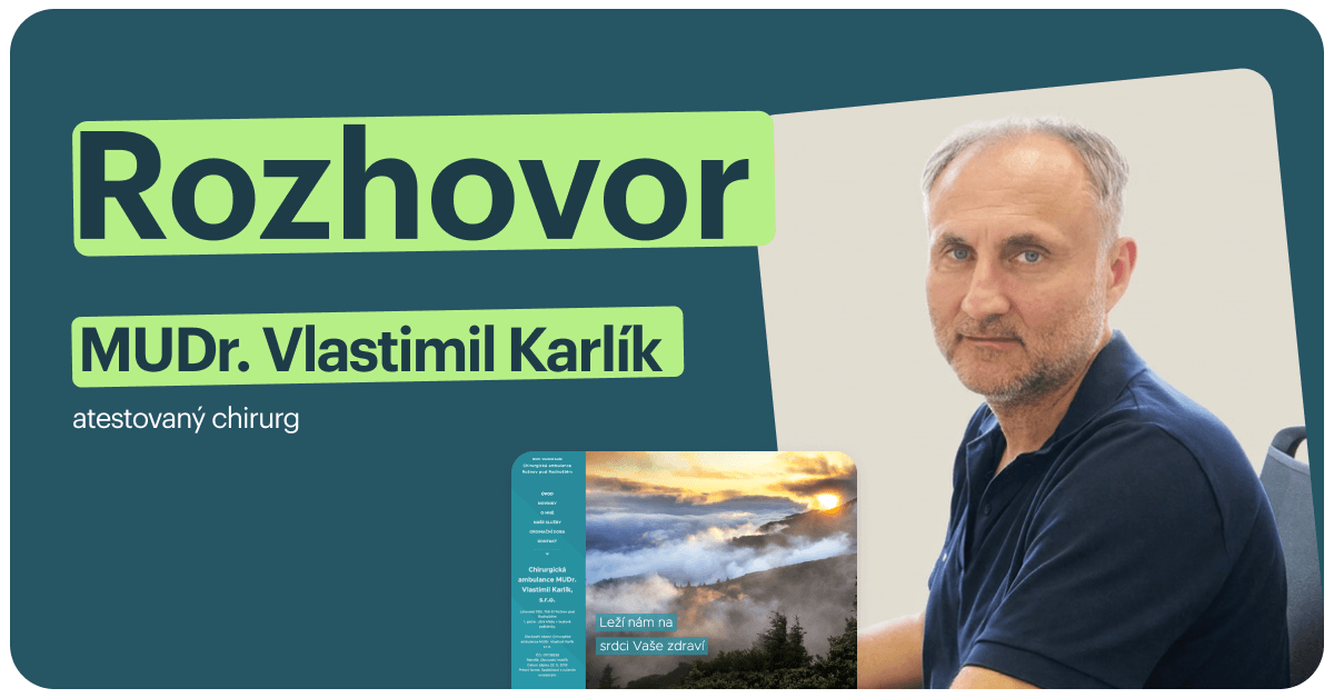 MUDr. Vlastimil Karlík: Lidé dnes často přicházejí s diagnózou od AI, zbytečně je to stresuje